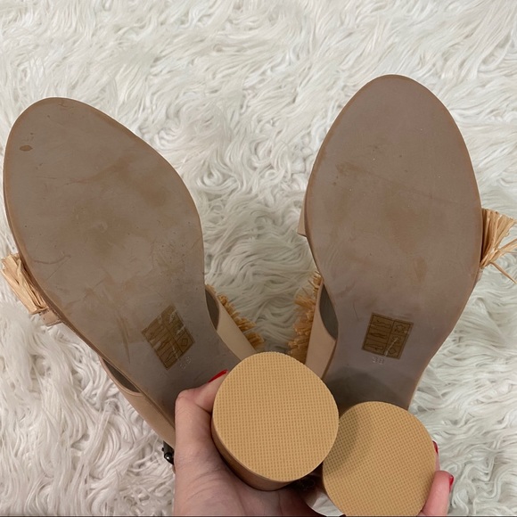 Anthropologie Sol Sana Casey Fringe Block Heels - Picture 6 of 10